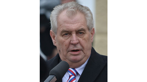 Miloš Zeman získa ocenenie za podporu Izraela